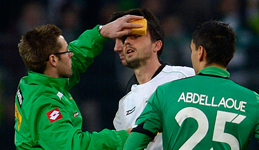 Martin Stranzl bekam beim 1:0-Sieg der Borussia einen Schlag auf die Augenhöhle