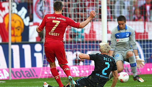 Franck Ribery war beim 2:0-Hinspiel-Sieg in der Allianz Arena doppelt erfolgreich