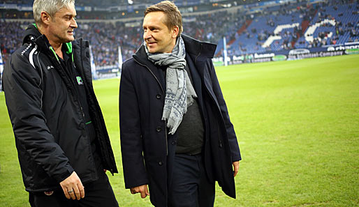 Armin Veh und Horst Heldt (r.) arbeiteten bereits beim VfB Stuttgart zusammen