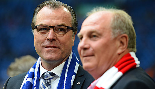 Clemens Tönnies (l.) hat mit Schalke die Champions League weiter fest im Blick