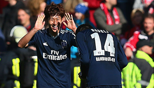 Heung-Min Son erzielte am Samstag gegen Mainz 05 beide HSV-Tore - trifft er bald für Tottenham?