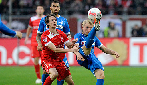 Im Hinspiel trennten sich Düsseldorf und Hoffenheim nach Toren von Kruse und Joselu 1:1