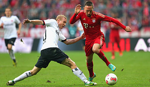 Sebastian Rode im Zweikampf mit Bayern-Star Franck Ribery - auch im kommenden Jahr?