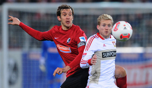 Julian Schuster (l.) lief in 28 Bundesligapartien auf, erzielte ein Tor und bereitete vier Treffer vor