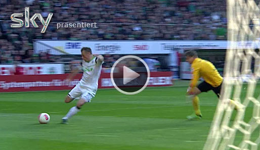 Ivica Olic erzielte beim 3:0 gegen Bremen das zweite Wolfsburger Tor