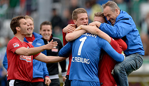 Christian Streich (r.) führte den SC Freiburg auf einen sensationellen fünften Platz