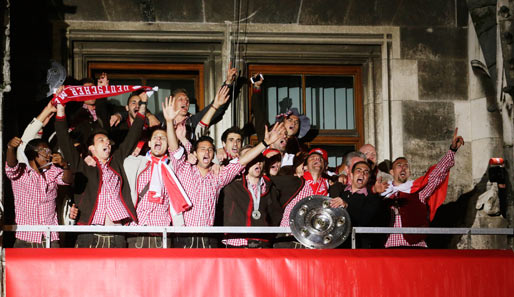 Eine Bayern-Feier am Rathausbalkon wird es erst wieder nach dem DFB-Pokalfinale geben