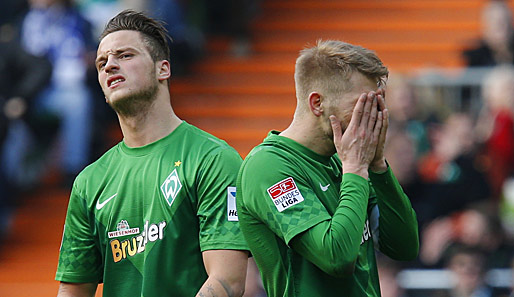 Es wird eng: Im schlechtesten Fall steht Werder am Ende des Tages auf dem Relegationsplatz