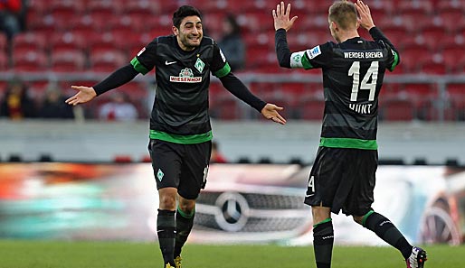 Mehmet Ekici (l.) spielt seit 2011 für Werder Bremen