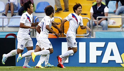 Ryu Seungwoo (r.) erzielte bei der U-20-Weltmeisterschaft in der Türkei zwei Tore in drei Spielen