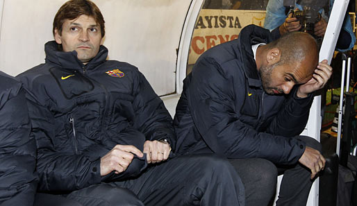 Pep Guardiola (r.) und Tito Vilanova arbeiteten von 2007 bis 2012 zusammen