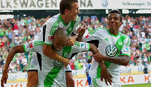Luiz Gustavo (r.) ist der teuerste Transfer der Wolfsburger Vereinsgeschichte