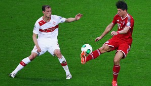 Georg Niedermeier (l.) feiert nach langer Pause sein Comeback im VfB-Mannschaftstraining
