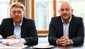 Alexander Rosen (r.) and Peter Rettig (l.) von Hoffenheim waren am Montag im DFB-Sportgericht