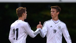 Janik Haberer (r.) lief bereits fünf Mal für die deutsche U20-Nationalmannschaft auf