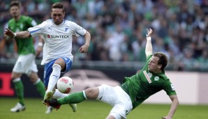 Tobias Weis (l.) wird in der Rückrunde für Eintracht Frankfurt auflaufen