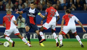 In der Hinrunde in Paris trennte man sich 1:1. Tore: Ibrahimovic und Falcao