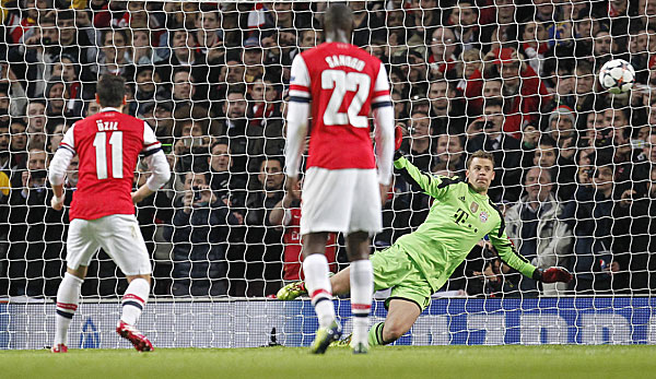 Manuel Neuer zeigte gegen Arsenal eine sehr starke Vorstellung