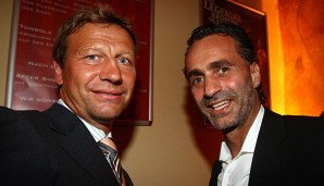 Maurizio Gaudino (r.) und Guido Buchwald wurden 1992 Meister mit dem VfB Stuttgart