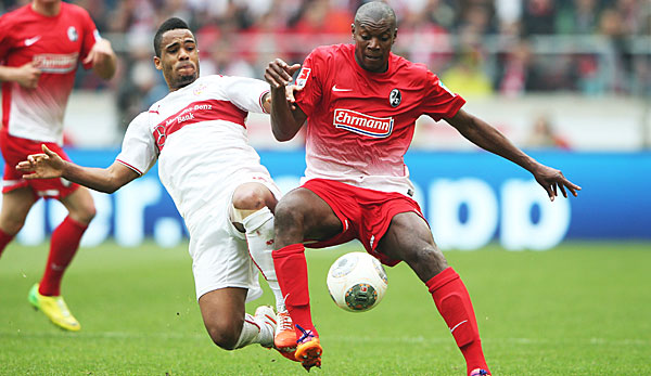 Karim Guede (r.) erzielte in dieser Saison drei Tore für den SC Freiburg