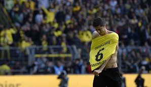 Robert Lewandowski wurde in seinem letzten Heimspiel gebührend von den BVB-Fans verabschiedet