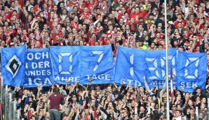 Die Bayern-Fans und ihr "liebevoller" Gruß an den HSV: der Abstiegscountdown