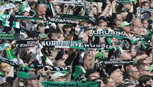 Borussia Mönchengladbach erfreut sich an einer regen Fan-Untersützung