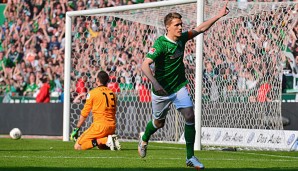 Fingerzeig: Nils Petersen steht in Bremen bis 2017 unter Vertrag