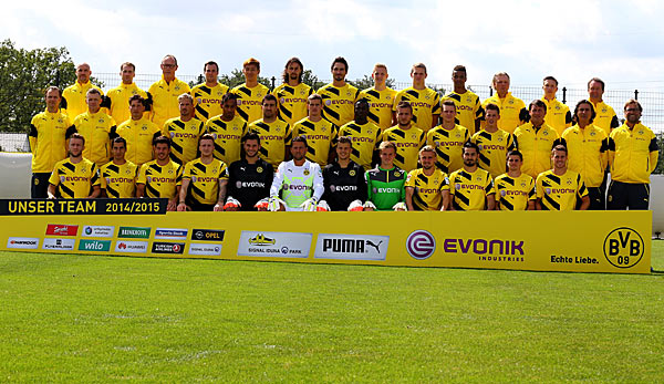 Mit diesem Team geht Vizemeister Borussia Dortmund in die Spielzeit 2014/2015