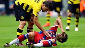 Beim Supercup gegen Dortmund zog sich Javi Martinez einen Kreubandriss zu