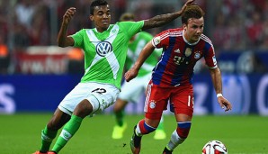 Einen Schritt zu spät: Luiz Gustavo (l.) verfolgt Bayerns Mario Götze