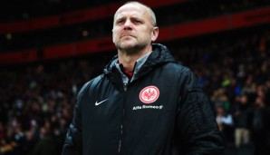 Thomas Schaaf steht seit Juli 2014 bei Eintracht Frankfurt an der Seitenlinie
