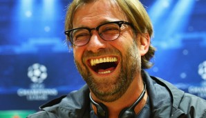 Neulich in London: Jürgen Klopp hat seinen Spaß bei der UEFA-Pressekonferenz