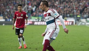 Franck Ribery ließ sich gegen Hannover 96 nicht provozieren