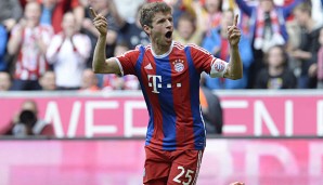 Thomas Müller traf beim Bayern-Sieg gegen Frankfurt einmal