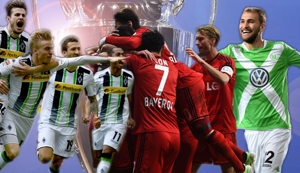 Gladbach, Leverkusen und Wolfsburg streiten sich um zwei Plätze