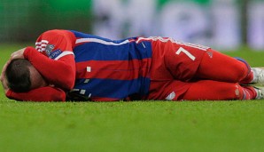Bitter, bitter: Ribery muss weiter pausieren