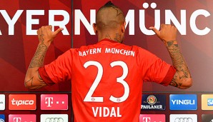 Arturo Vidal wird auch in München mit der Nummer 23 auflaufen