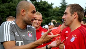 Philipp Lahm und Co. wollen, dass Pep Guardiola beim FC Bayern bleibt