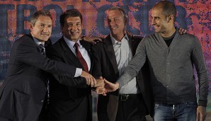 Pep Gurdiola und Johan Cruyff kennen sich aus ihrer gemeinsamen Zeit bei Barca