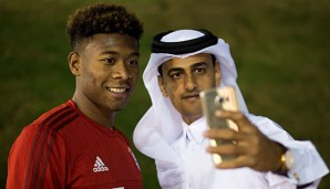 Erst Selfie, dann Training: David Alaba in Katar