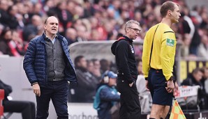 Jörg Schmadtke hatte sich im Spiel gegen Bremen mit den Schiedsrichtern angelegt