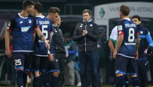 Julian Nagelsmann feierte beim 1:1 gegen Bremen seine Bundesliga-Premiere
