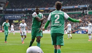 Papy Djilobodji im Spiel gegen Mainz mit der Geste