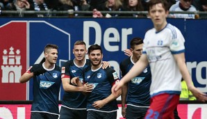 Die TSG Hoffenheim hat gegen den HSV gewonnen