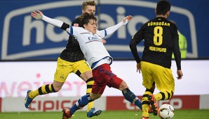 Der Hamburger SV spielt im Signal Iduna Park gegen Borussia Dortmund