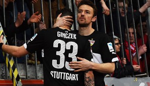 Christian Gentner und Daniel Ginczek bleiben dem VfB Stuttgart auch in der 2. Liga treu