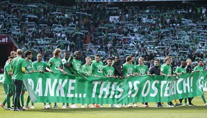 Werder Bremen feierte am letzten Spieltag den Klassenerhalt