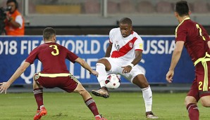 Jefferson Farfan ist regelmäßg bei der peruanischen Nationalmannschaft