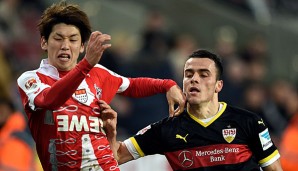 Yuya Osako im Spiel gegen den VfB Stuttgart